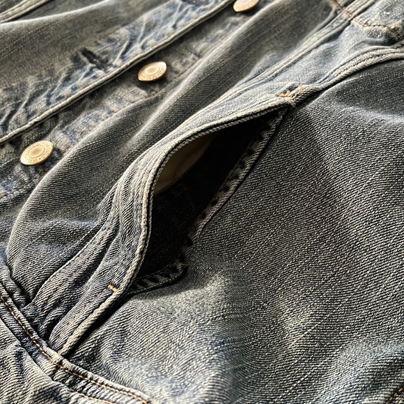 American Eagle Vintage Denim Jacket | Mens Medium with inside pockets - Picture 7 of 9